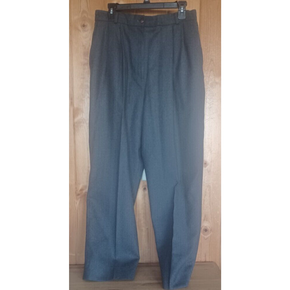 London Fog Pants - Vintage LONDON FOG 100% Wool Women's Pants Lined Size 16 Professional Business